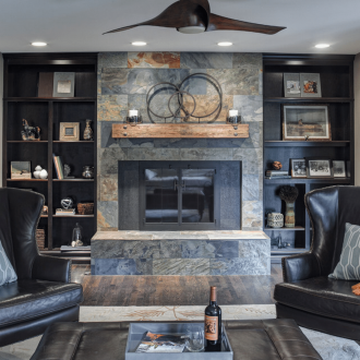 Рафтове за венге в хола