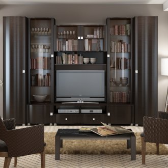 Венге стена в хола