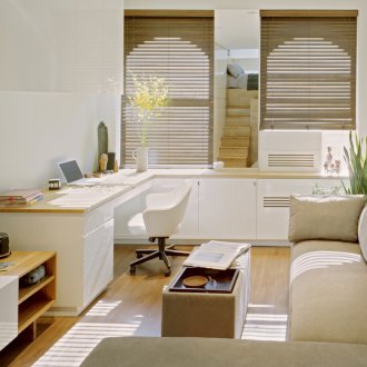 Тесен ъглов диван