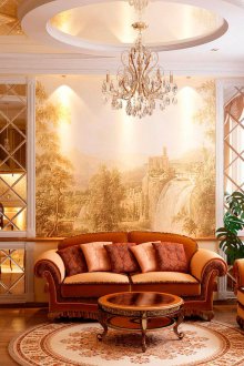 Класически бежов таван