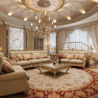 Класически кръгъл таван