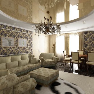 Класически опънат таван