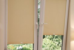 Beige roller blinds