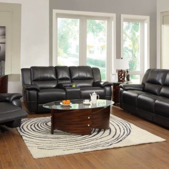 Черен разтегателен диван