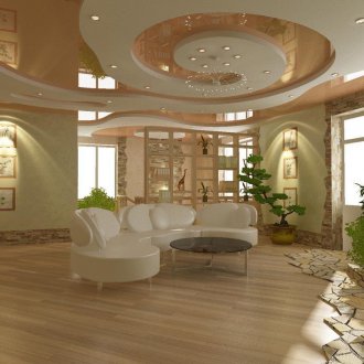 Опънат фигурен таван