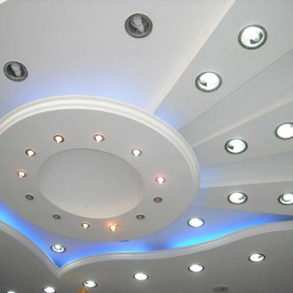 Фигурен таван в банята