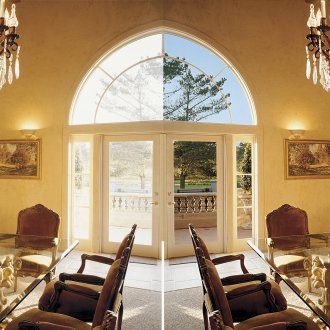 Защитен филм за слънце с извит прозорец