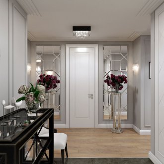 Бял коридор в класически стил