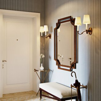 Лампи в класическия стил на коридора