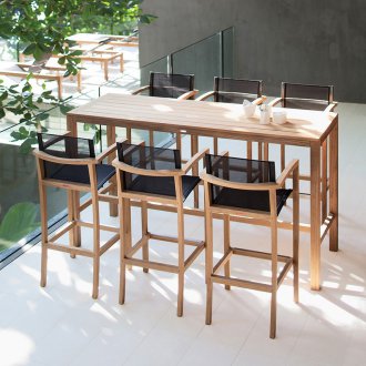 Дървена бар маса