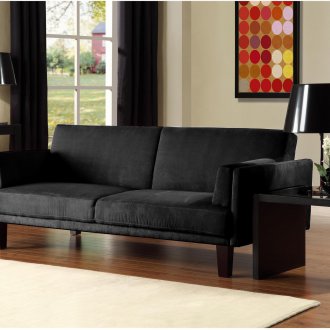 Черен малък диван