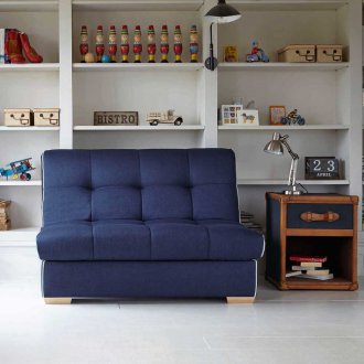 Малък син диван
