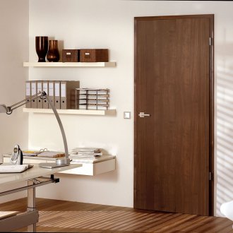 Шоколадова ламинирана врата