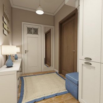 Бял полилей в коридора