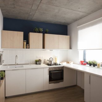 Бетонен таван в кухнята