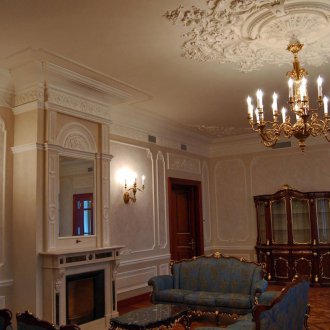 Мазилка от гипс в класически стил