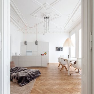 Мазилка от гипс в геометрична форма