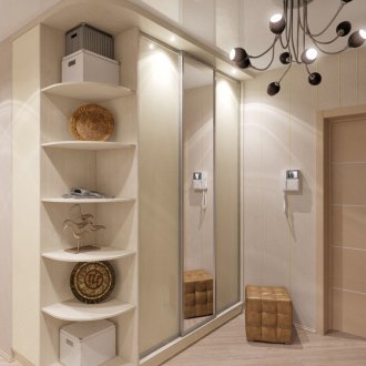 Бял ламинат в коридора