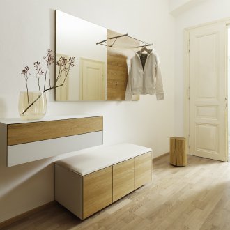 Ламиниран дъб в коридора