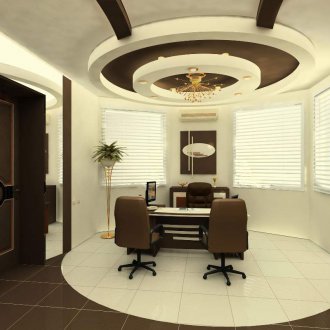 Кафяв кръгъл таван