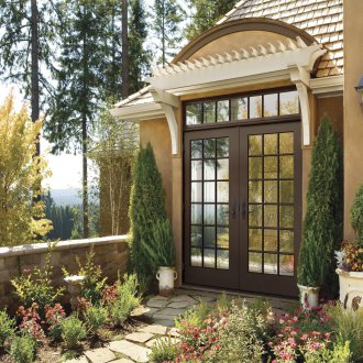 Кафява френска врата