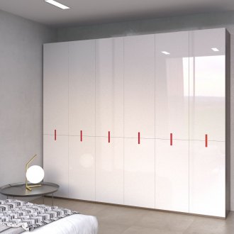 Glossy modular bedroom furniture