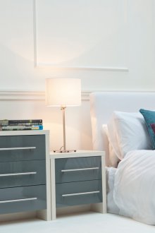 Glossy bedside table