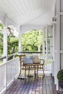 PVC-Decke auf der Veranda