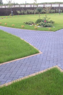 포장 정원 산책로