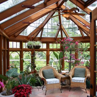 Gewölbedecke auf der Veranda