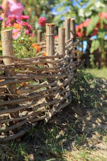 정원 와틀 울타리