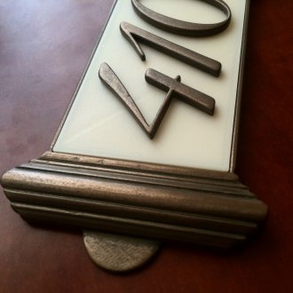 Метален номер на вратата