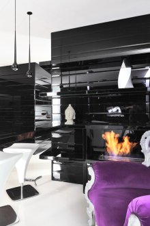 Гланцови мебели в стил Арт Нуво в хола