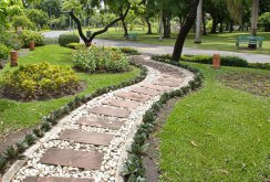 White gravel track