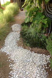 Запълване с чакълен път