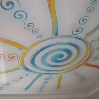 Опънат таван с фотопечат в детската стая