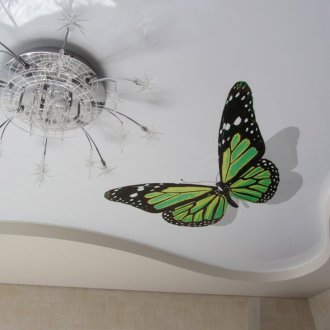 Опънат таван с фотопечат и модел