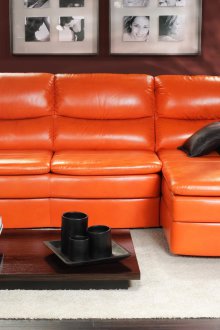 Оранжев диван делфин