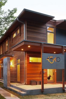 Бетонна веранда на модерна къща