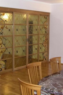 Вътрешна витражна врата MDF