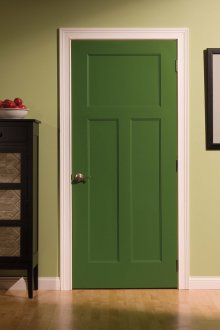 Вътрешна зелена врата MDF