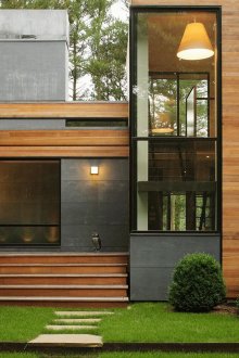 Многостепенна веранда на модерна къща