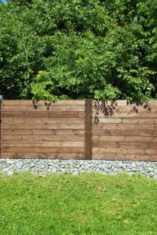 Ограда с габионна основа