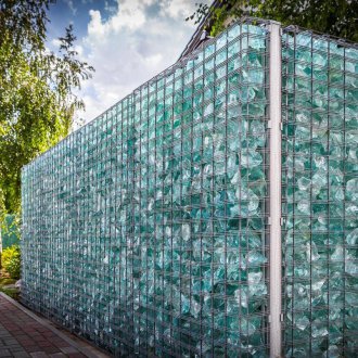 Прозрачна ограда от Габион