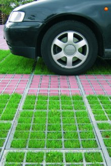 Грил за паркиране на тревата