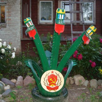 Декор от гуми за лятна резиденция