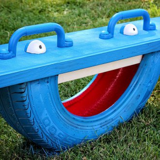 Люлки за гуми за градината