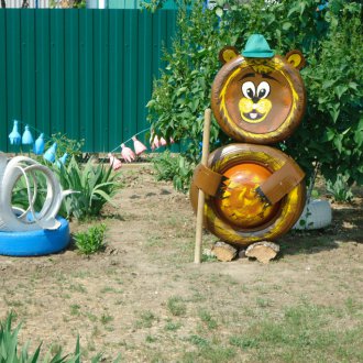 Градинска мечка за гуми