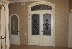 White arched door