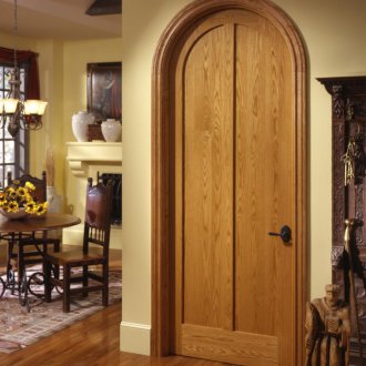 Аркова фурнирована врата